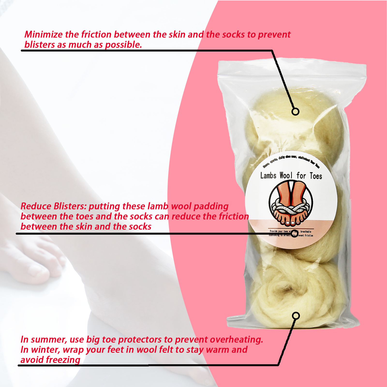 lambs wool for padding